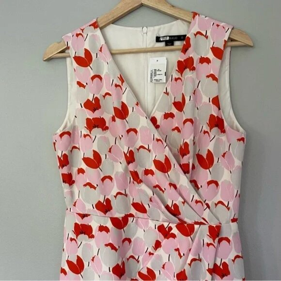 BLACK HALO Avilla Floral Sheath Dress in Pink & Red Women’s SIZE 8 & 10 - Picture 7 of 13